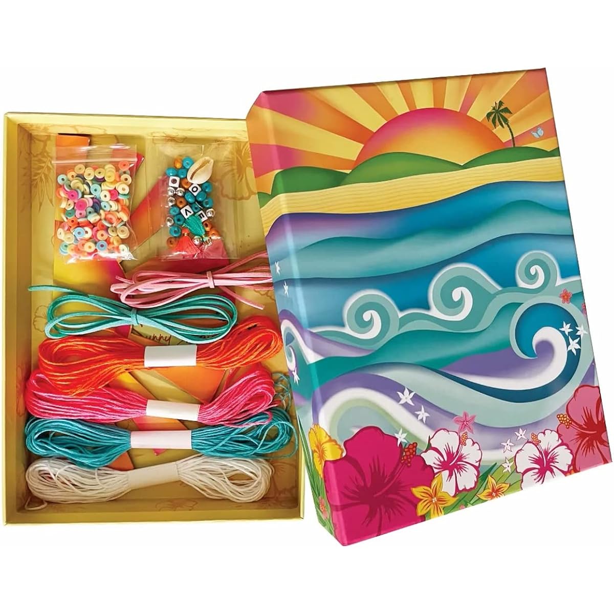 BOX CANDIY Totally Chill Out Woven Bracelet Kit in Keepsake Box