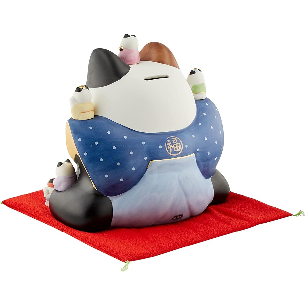 Aya Painting Seven Lucky Gods Fukusuke Lucky Cat (Large) 7539