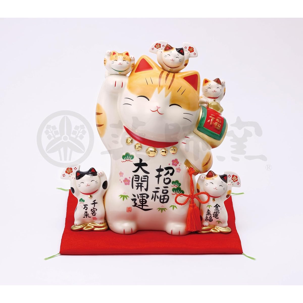 Castle Enterprise Yakushigama Colored Lucky Cat (Extra Large No. 9) (Coin Bank)