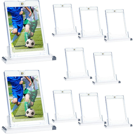 20pcs Magnetic Card Holder Baseball Card Holder Acrylic Trading Card Protector One Touch Card Holder Magnetic Card Case Clear Card Display Stand 35PT Hard Plastic Card Protector for Sports Games