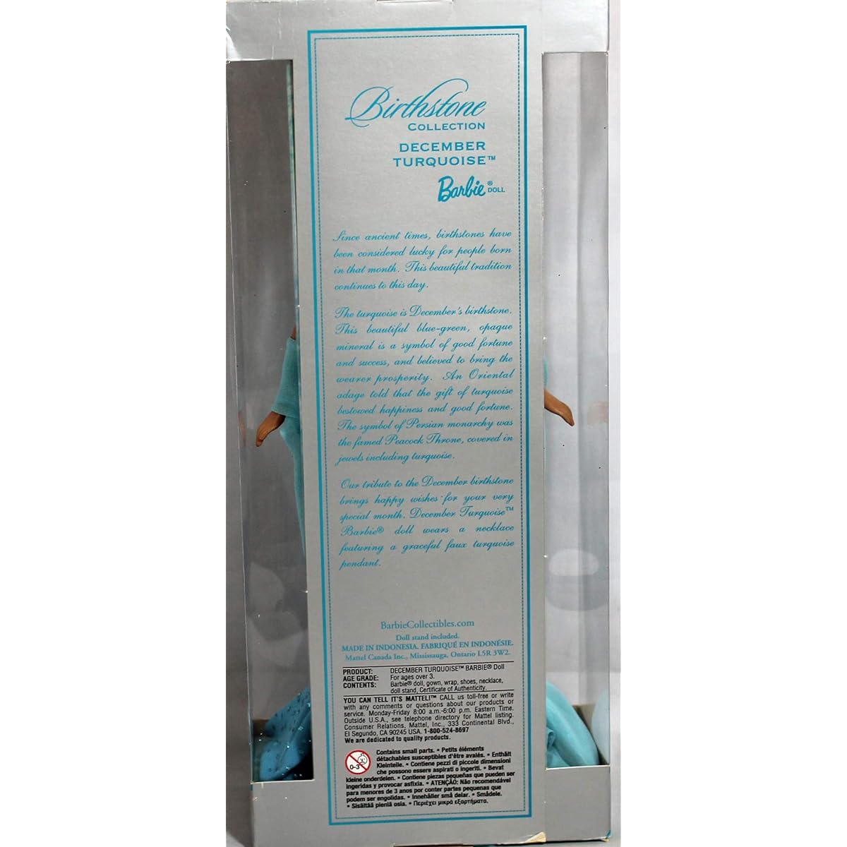 Barbie Birthstone Collection December Turquoise Doll