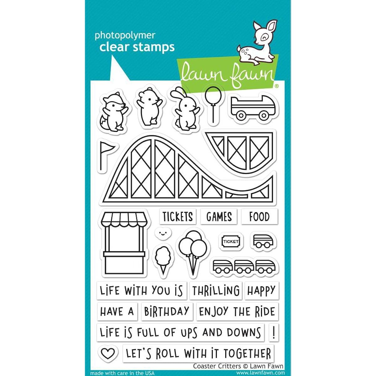 Grassy Fawn - Coaster Critters - Stamp and Die Set - Coaster Critters Stamp Die and Slide-on Add-on Die - 3 Item Set