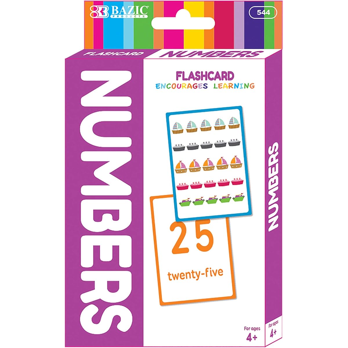 BAZIC Numbers Flash Cards (36/Pack)
