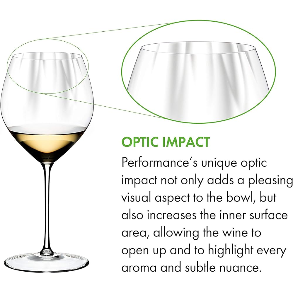 Riedel [Genuine] RIEDEL White Wine Glass Pair Set Performance Chardonnay 727ml 6884/97