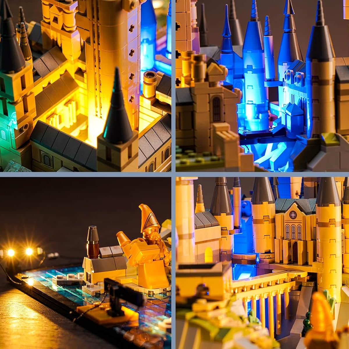 BrickBling LED Lighting Kit for Lego Harry Potter Hogwarts Castle Ground Building Set Compatible with Lego 76419 Light Only No Model, P54201-1