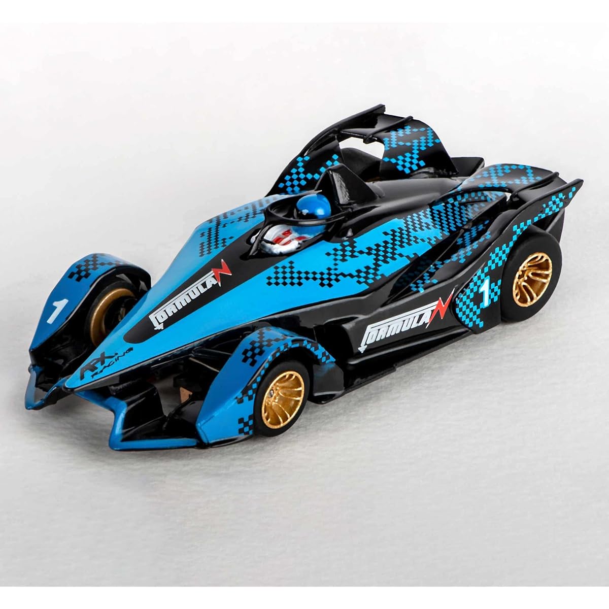 AFX/Racemasters Mega G+ Formula N Blue/Blue/Silver AFX22039 HO Slot Racing Car