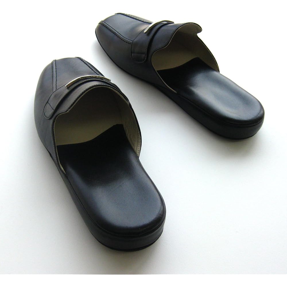 Okumura Slippers Mirashawn First Class L Black RACX6901BK Brand Made in Japan Luxury Genuine Leather Stylish