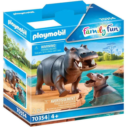PLAYMOBIL Hippo with Calf 70354 City Life Event Zoo