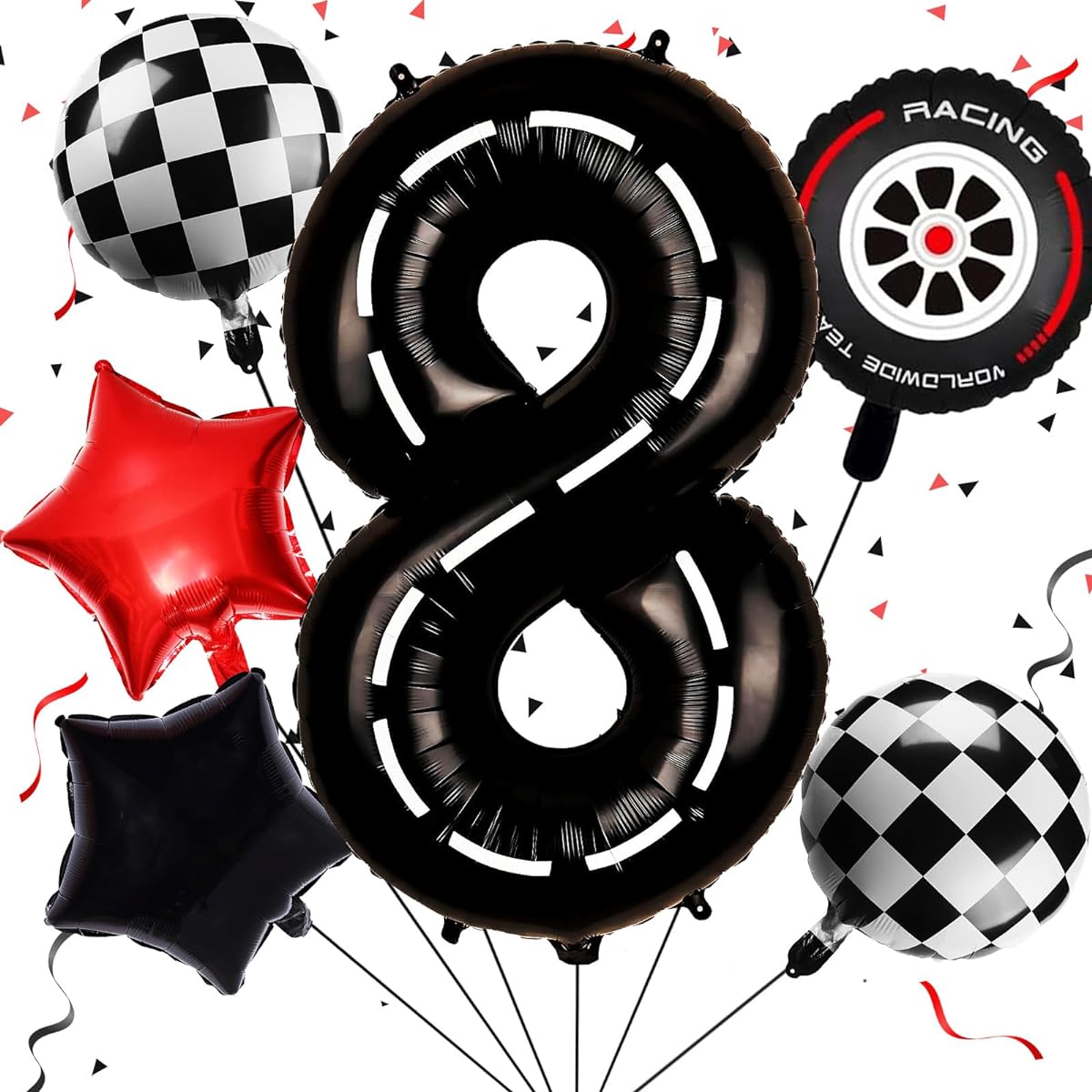 Number 8 Foil Balloon for Boys