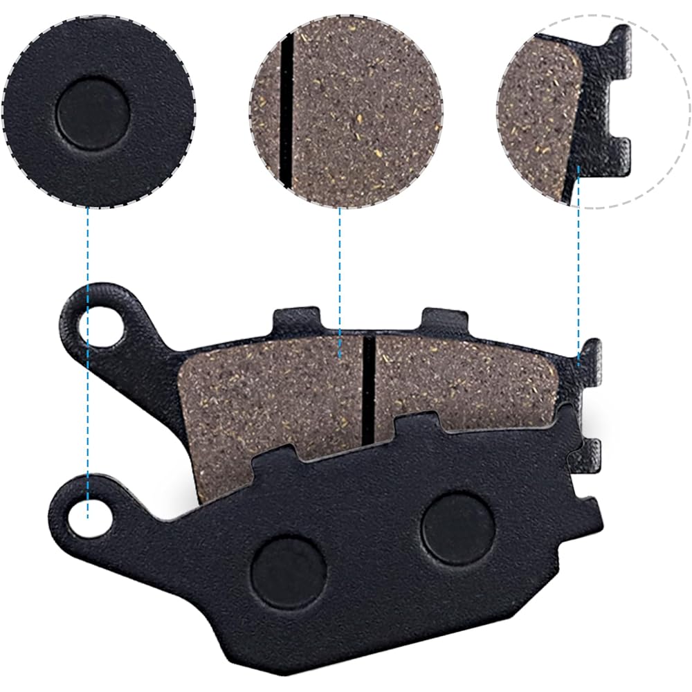 Cyleto Front and Rear Brake Pads for Honda CBR929RR CBR 929RR 2000 2001 / CBR 954RR CBR954RR CBR 954 RR 2002 2003