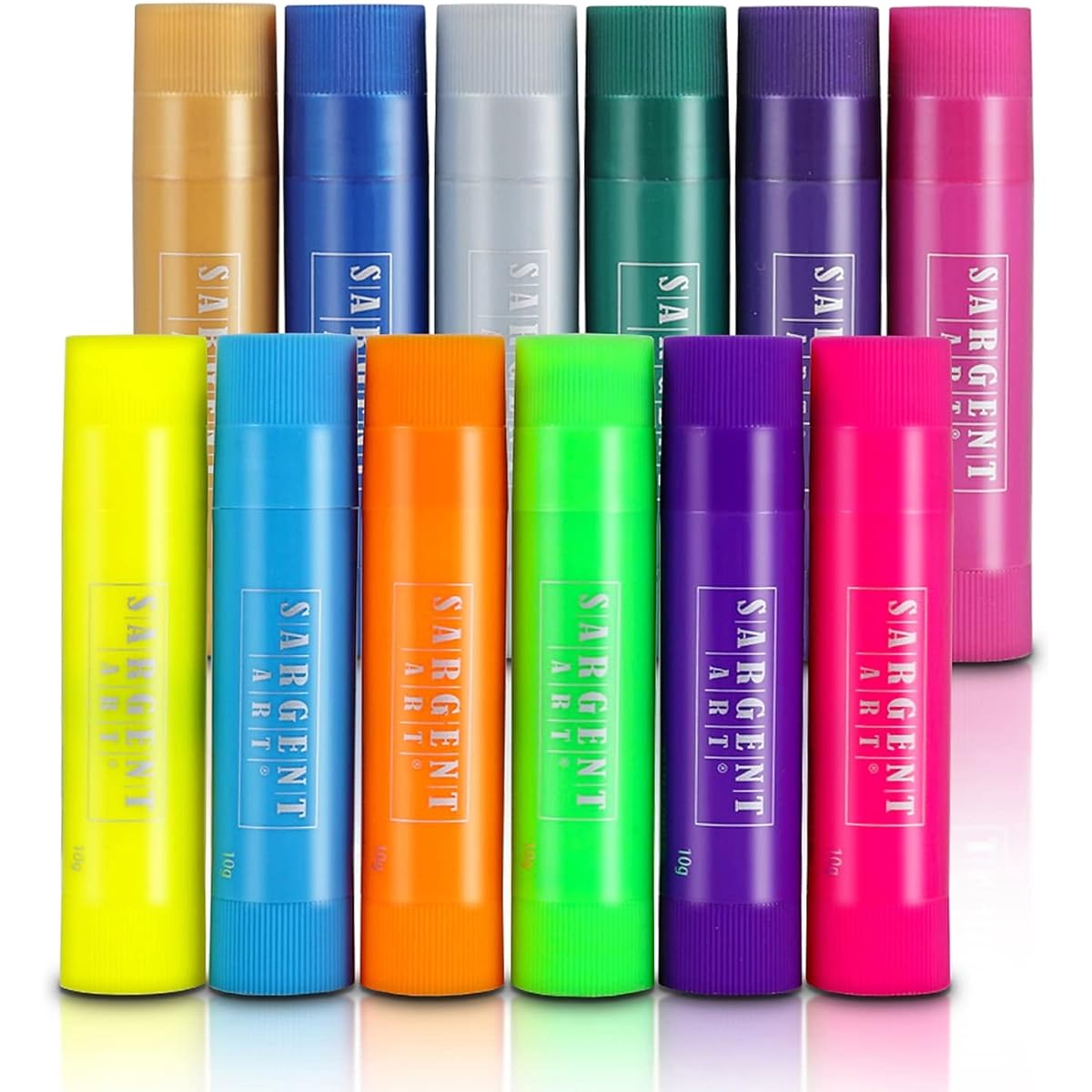 Sargent Art Tempera Paint Stick, Multicolored, Metallic and Neon