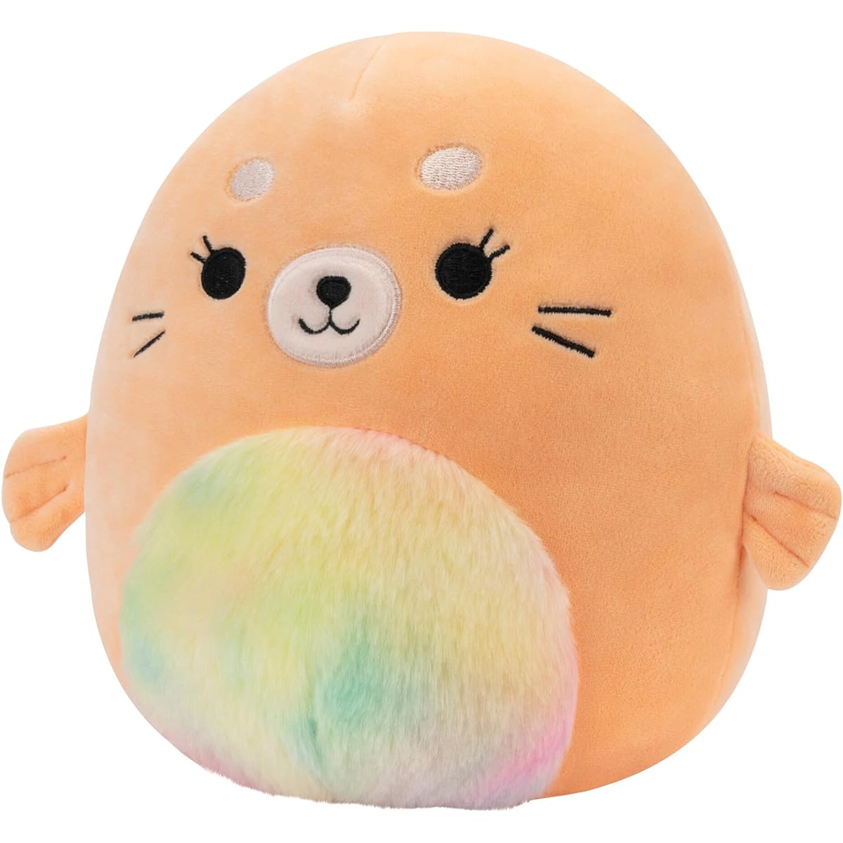 Squishmallows Original 8" Romy Peach Seal with Tie-Dye Berries Official Jazzware Plush