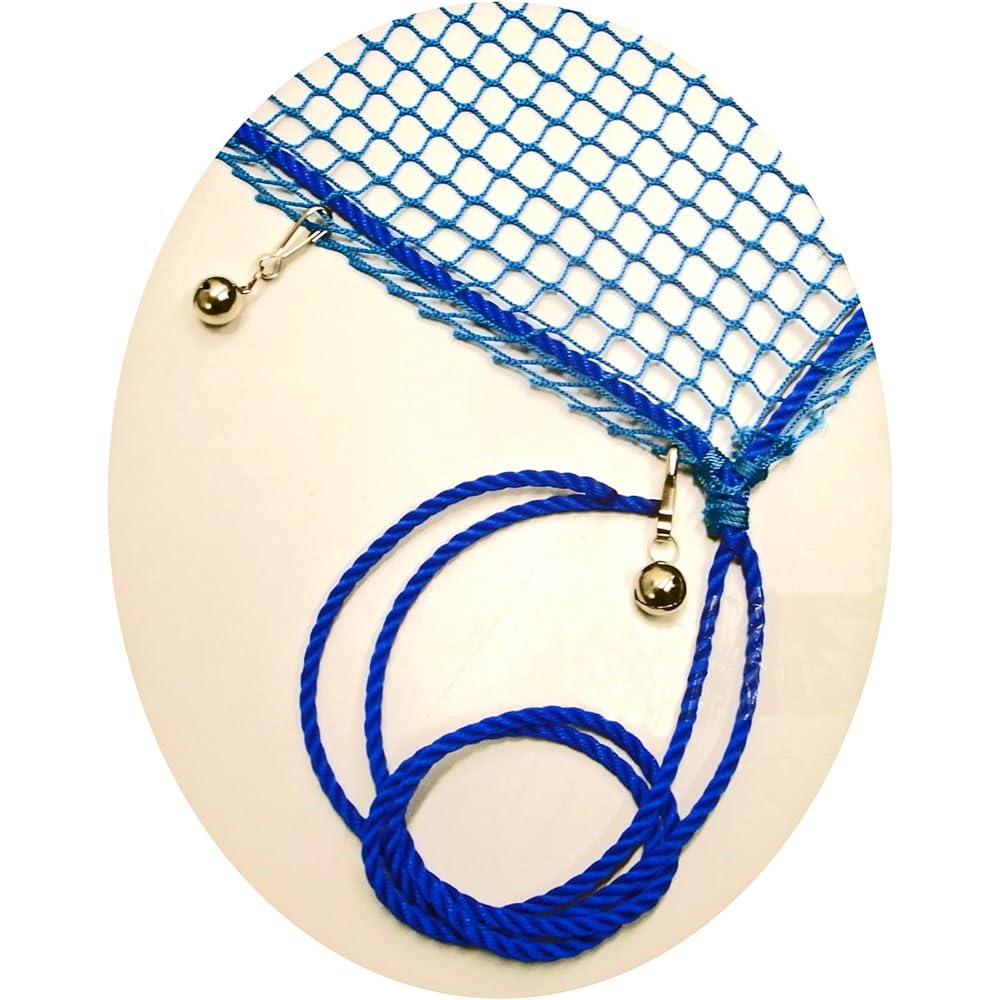 Matsuura Industries Net with Bell, W Effect of Net and Bell, Anti-Theft Net with Bell NET-BELL-2736BLUE 2.7X3.6m 15mm Square Eyes Blue