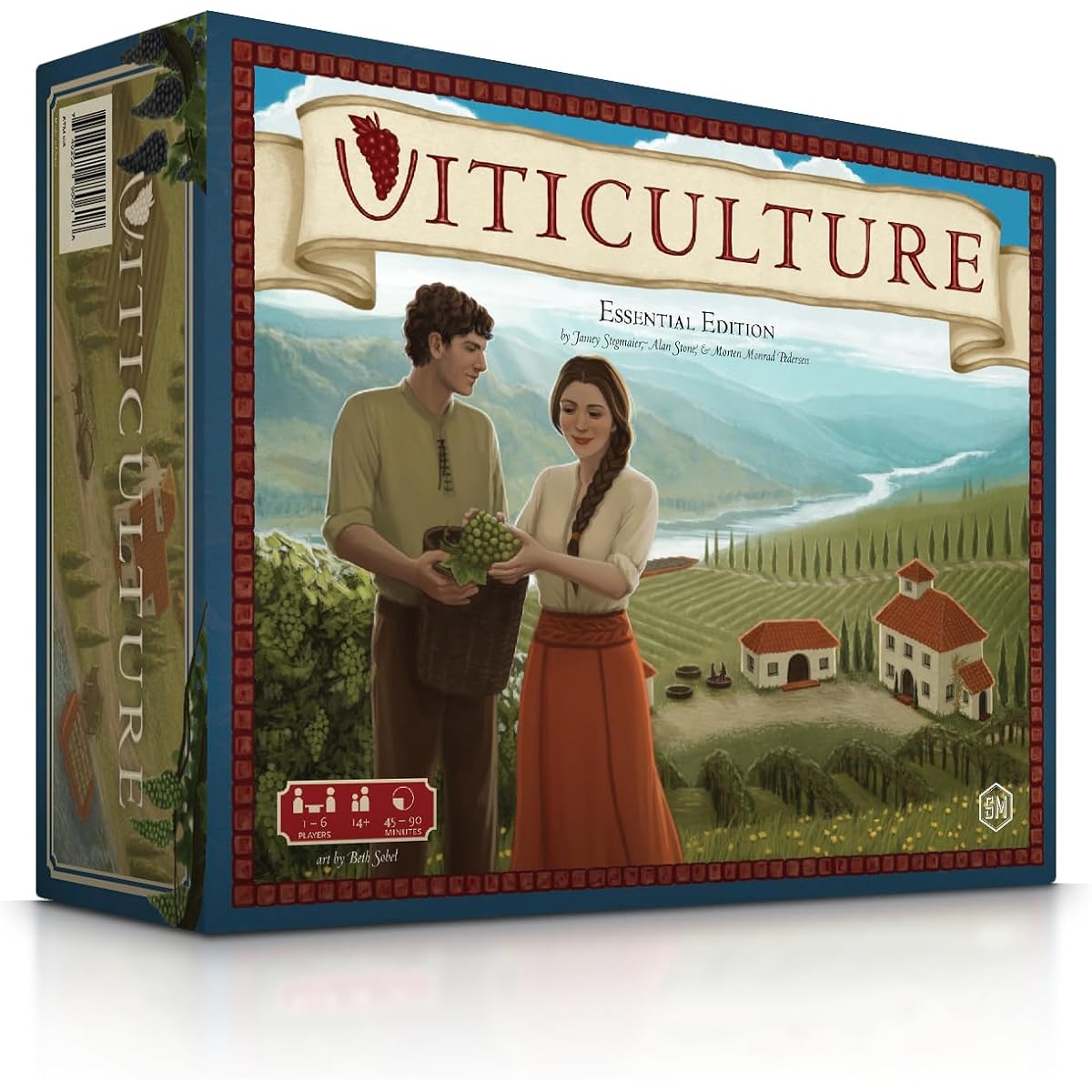 Stonemaier Games: Viticulture Essential Edition (Base Game) | Build the most prosperous Tuscan vineyard | Strategy board game for adults and families | 1-6 players, 90 minutes, ages 14+