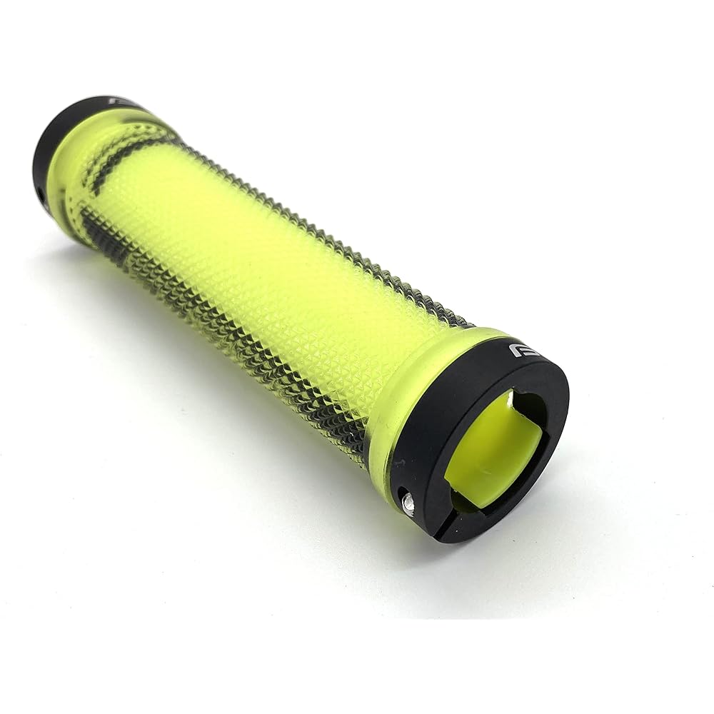 FORCE Grip Bicycle LOGO Lock Ring Skeleton Fluo Grip Length 128mm 22.2mm 80211