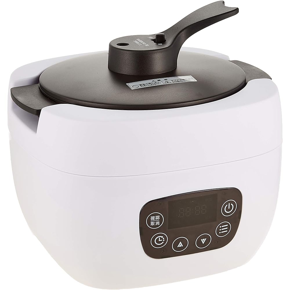Hiro Corporation Multifunctional Rice Cooker Red (Anhydrous Cooking, Steam Cooking, Slow Cooker, Simmered Food, 2 Cups of Carb Cutting, 4 Cups of Regular Rice Cooking) White NC-F180RD