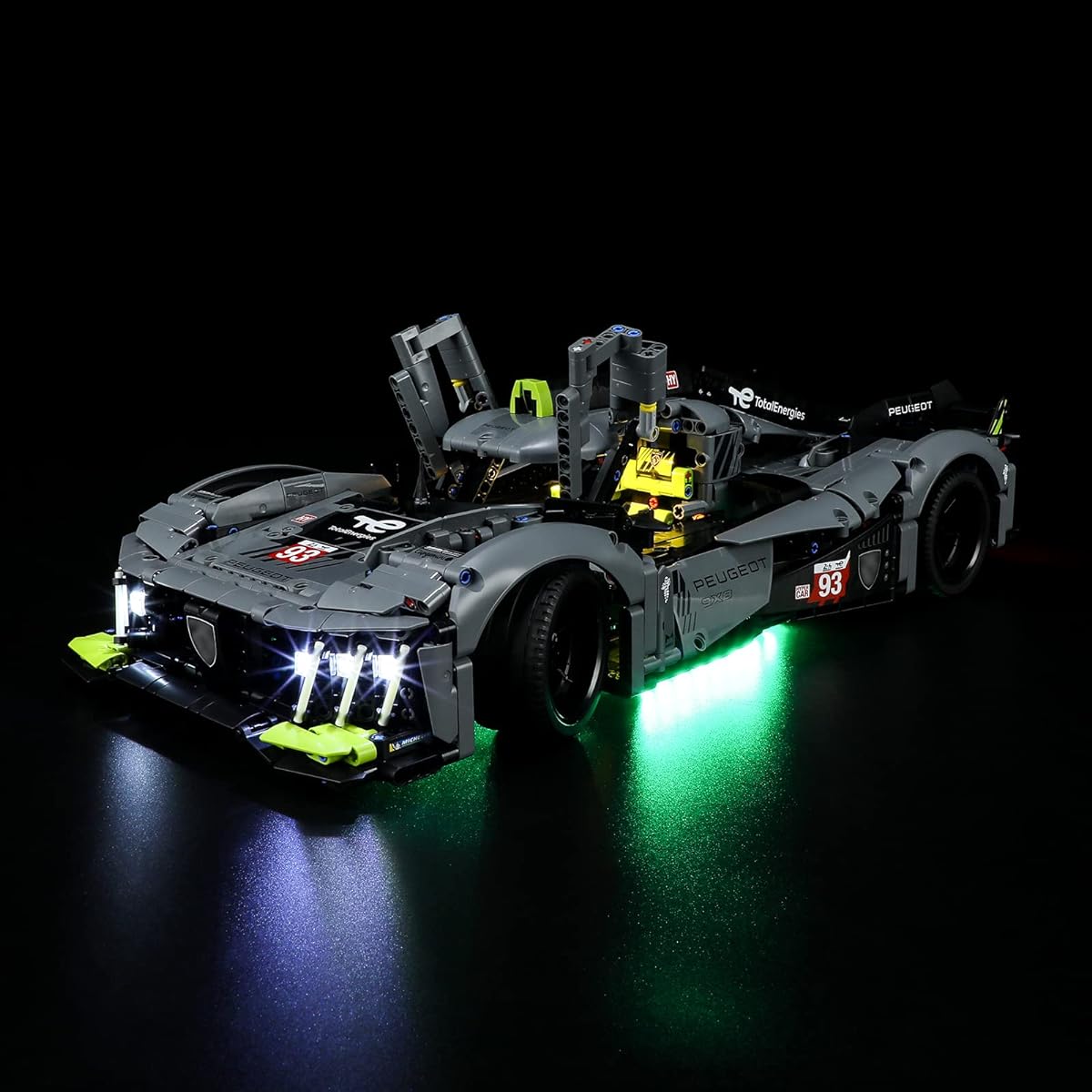 42156 Lights for Peugeot-9X8 Mans-Hybrid-Hypercar - LED Lighting Kit Compatible with Building Blocks Models - Model Set Not Included