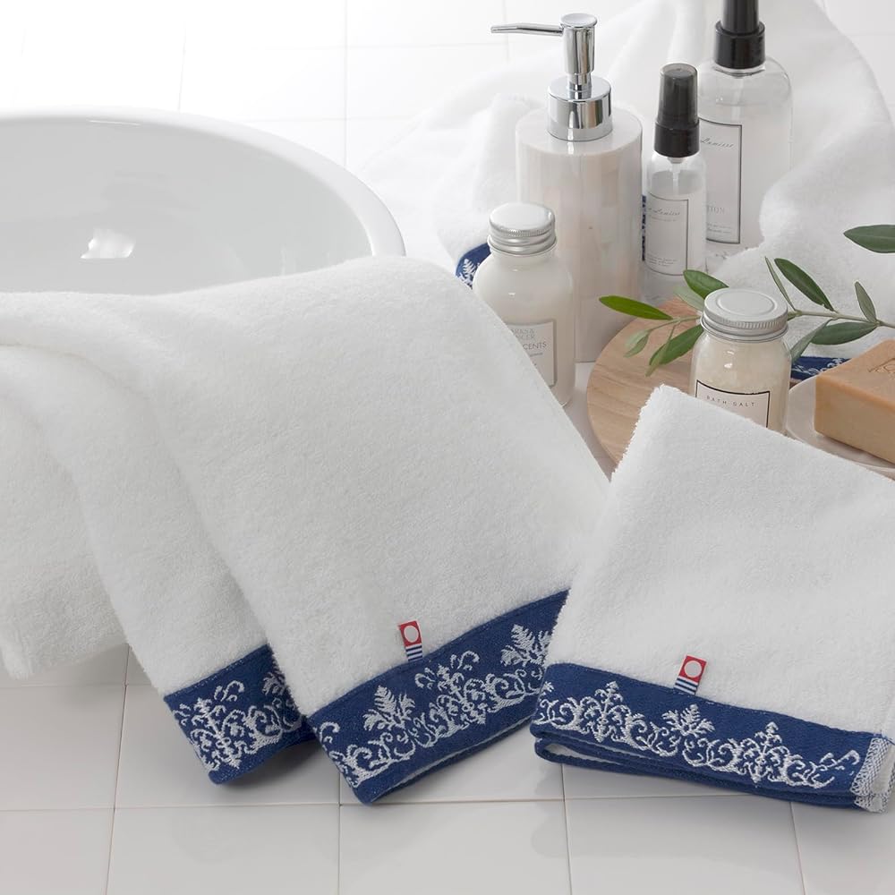 Imabari Towel Towel Set Gift Set of 3 Bath Towel x 2 (60 x 135cm) Face Towel x 1 (33 x 80cm) Premium Hotel Specification Boxed Present Made in Japan