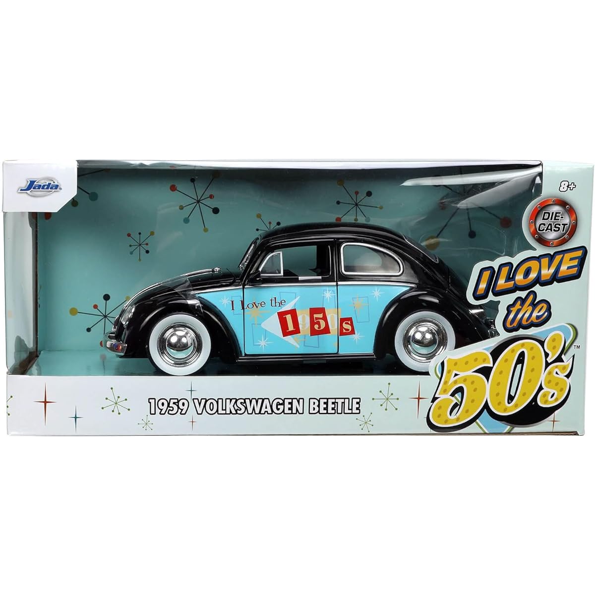JADA TOYS 1:24 I LOVE THE 1950's 1959 VOLKSWAGEN BEETLE Minicar