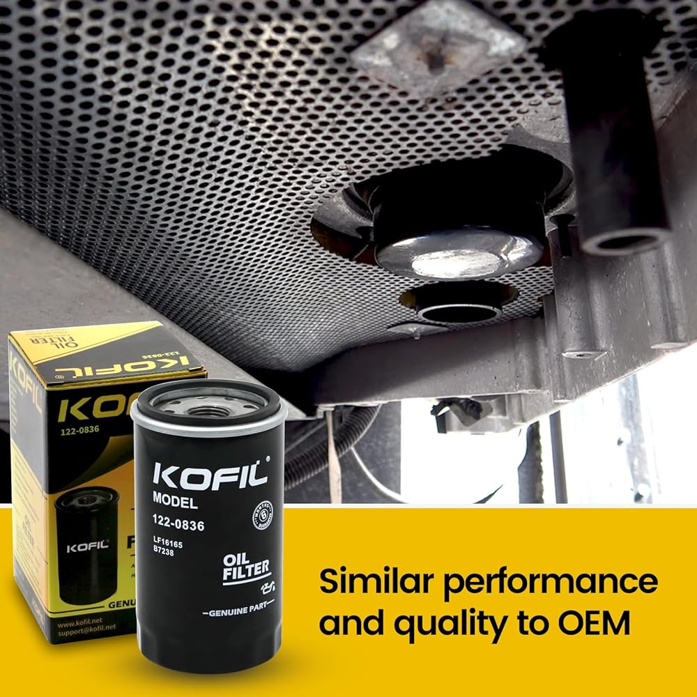 Kofil 122-0836 Oil Filter Fits RV QG 5500/7000 Series Generator Spin-on B7238 84398 PH2875 LF16165 PH10027 LF644 7398 57398 Replacement