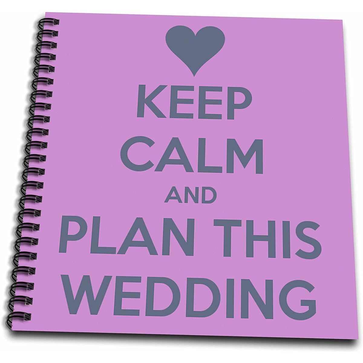(8x8 drawing book) - 3dRose LLC db_161161_1 Drawing Book, 20cm by 20cm,"Keep Calm and Plan This Wedding Wedding Planner Engagement Bride"