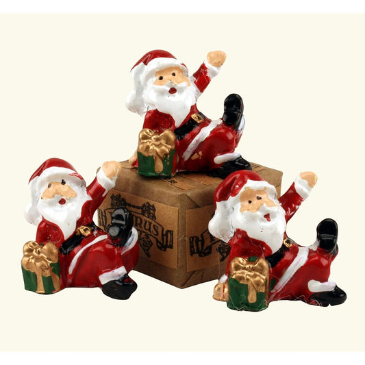 Santa 1 inch Dancing Set of 3 Holiday Mini 204-2384