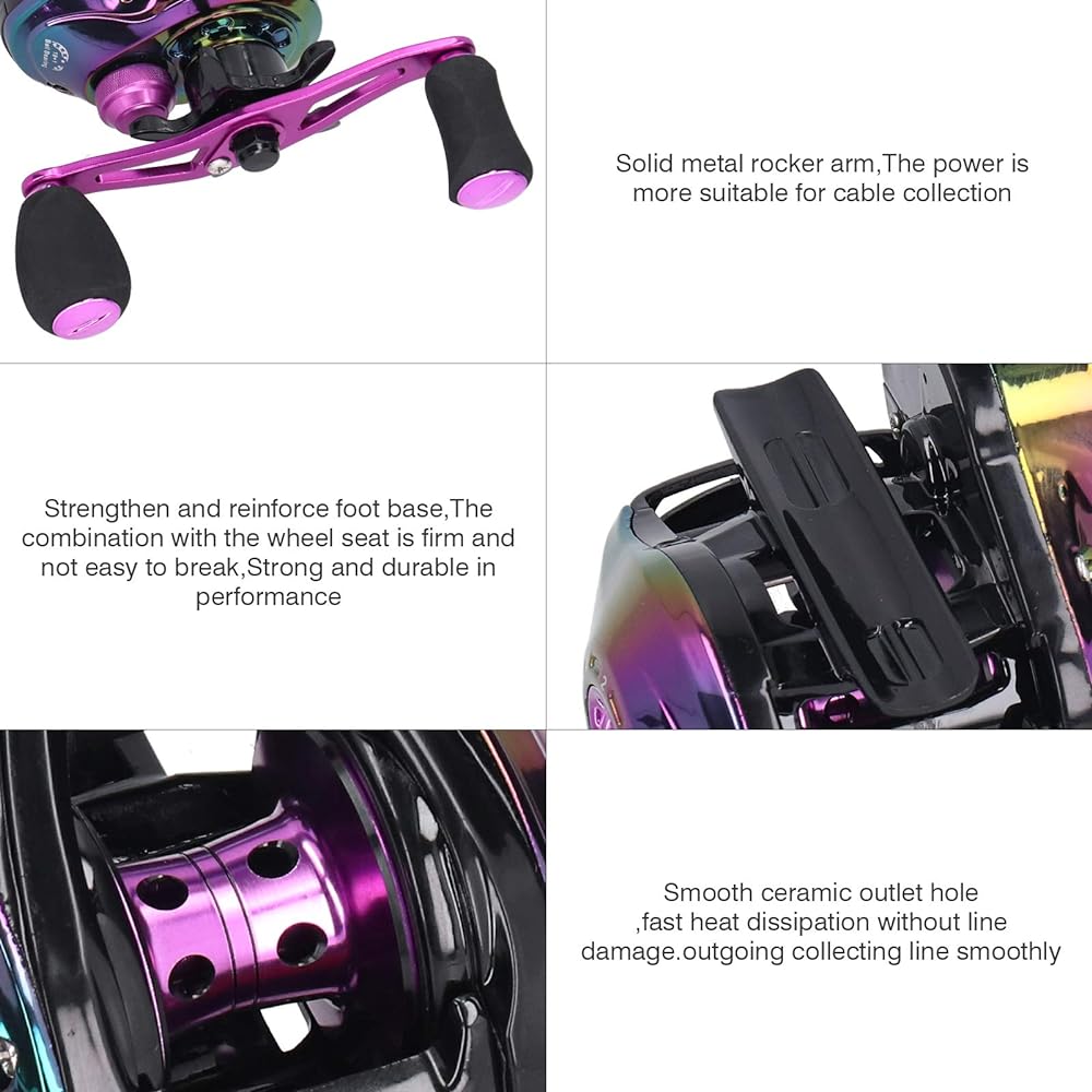 Convenient lightweight high speed fishing reel, 8.1:1 bait casting fishing reel, outdoor fishing tool fishing parts (Left hand)