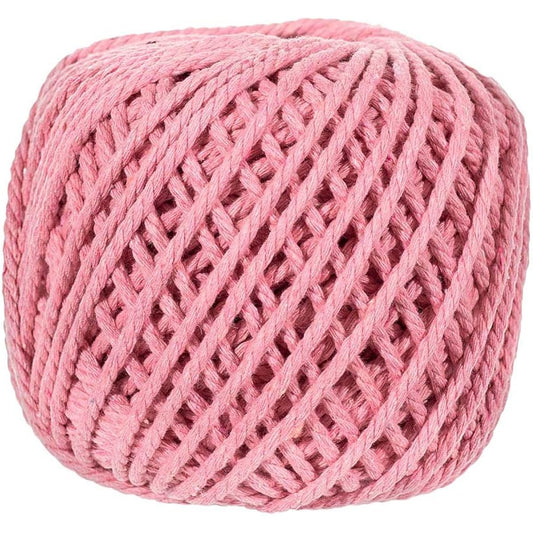 Macrame Cord (Light Pink, 4mm x 50m) - Soft Twine