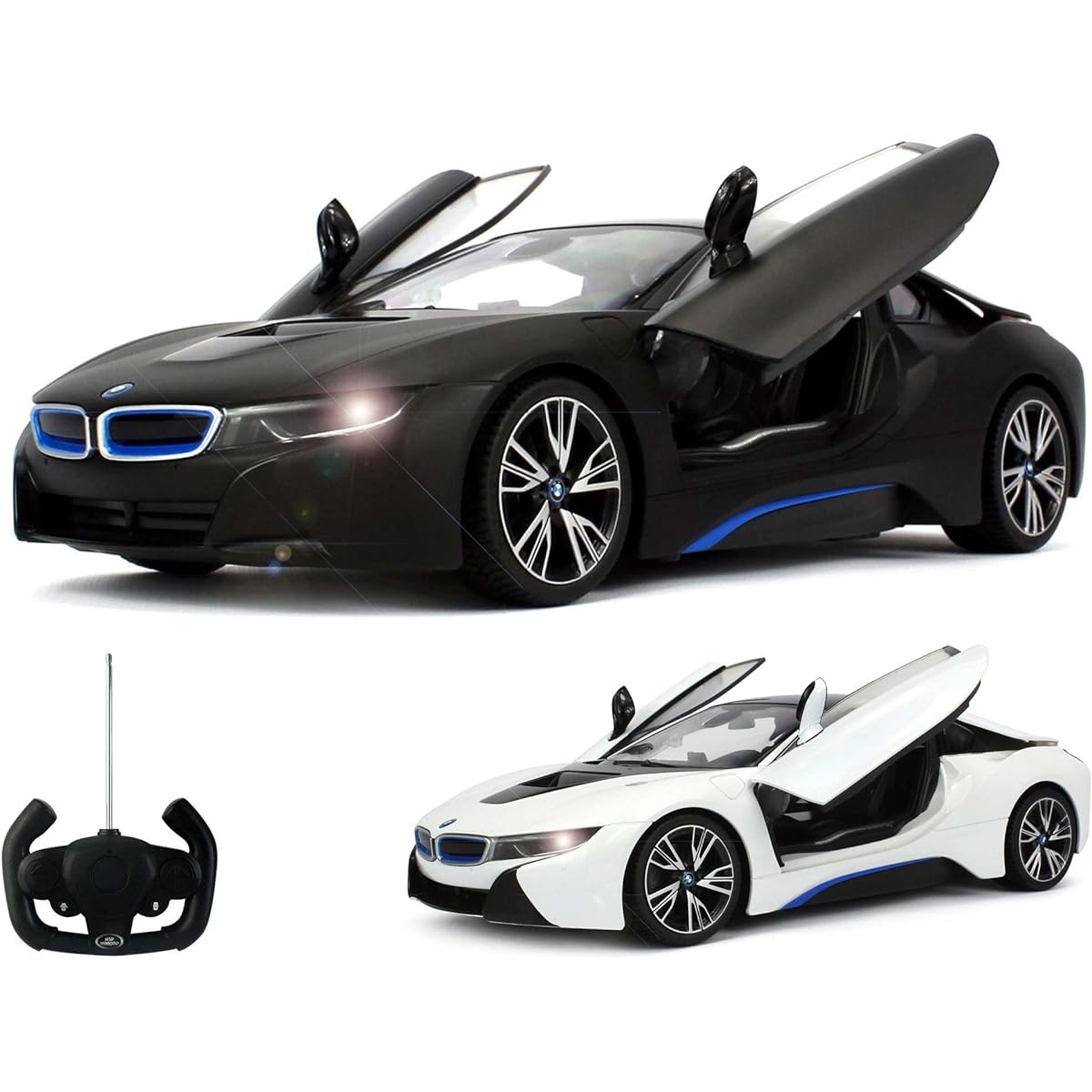 Rastar BMW i8 Officially Licensed Open Door RC Vehicle Scale 1:14 (White)