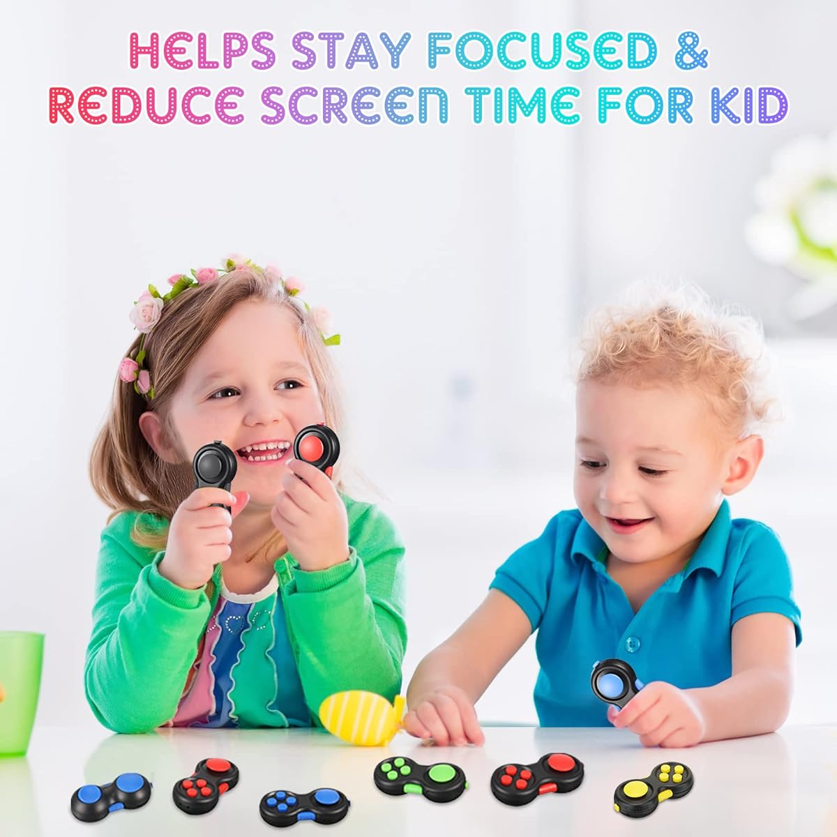 15Pcs Pads Portable Controller Classic Retro Game Controller Toy Handheld Toy Controller 8 Function Controller Gamepad for Teens Stress Anxiety Relief (Plain)