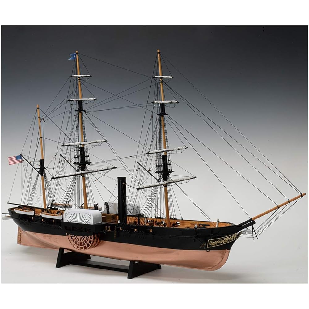 Woody Joe 1/120 Kurofune Susquehanna Wooden Model Assembly Kit