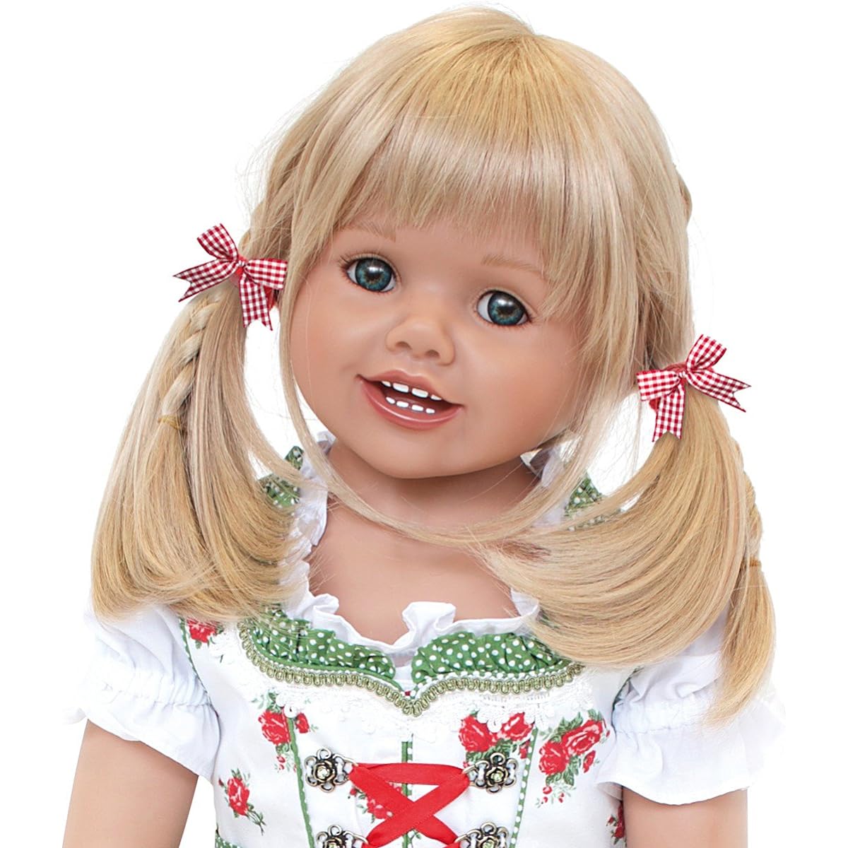 Louisa Lifelike Child Doll by Monika Peter-Leicht: Authentic Bavarian Costume by The Ashton-Drake Gallery