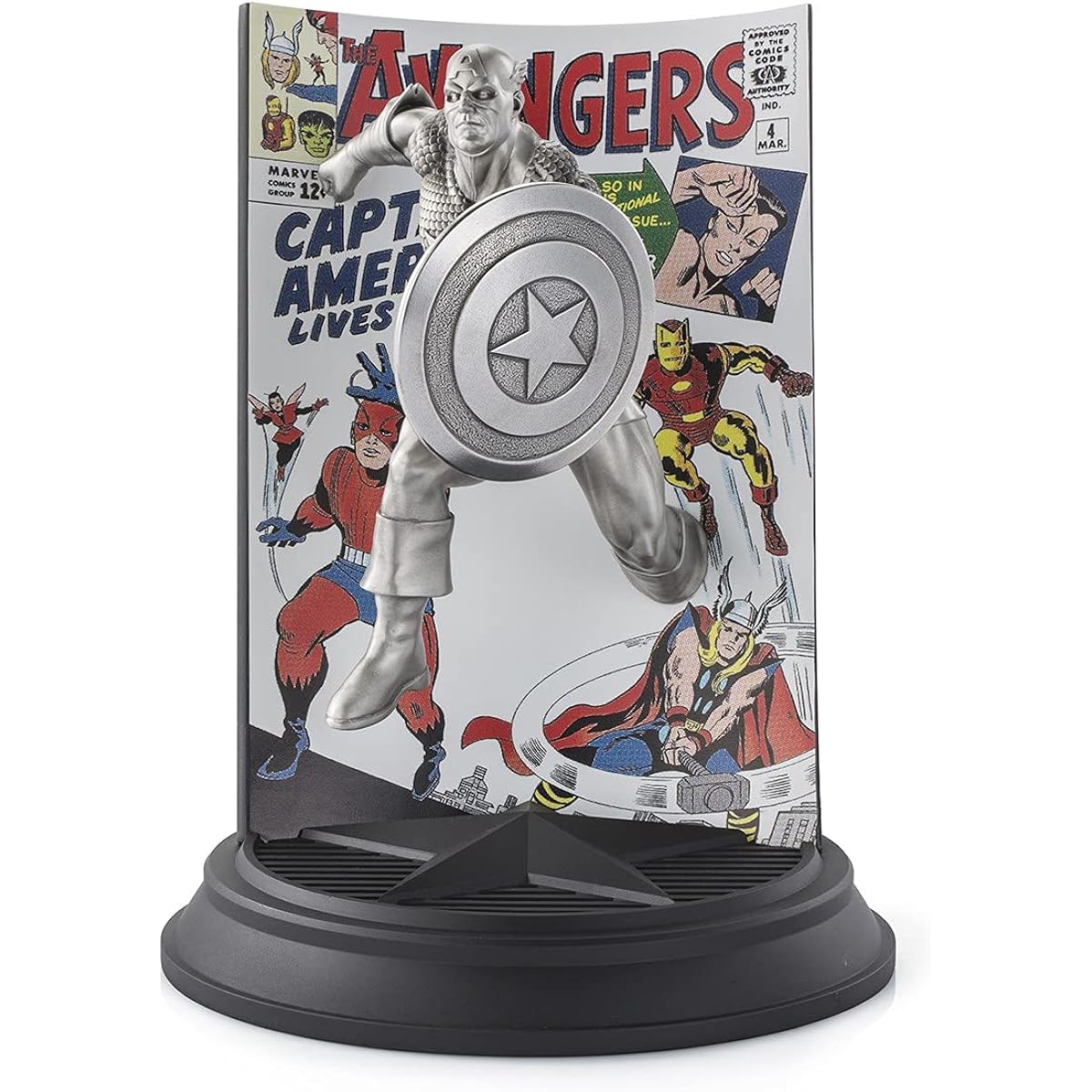 Royal Selangor Hand Finished Marvel Collection Pewter Limited Edition Captain America Avengers #4 Figure Gift