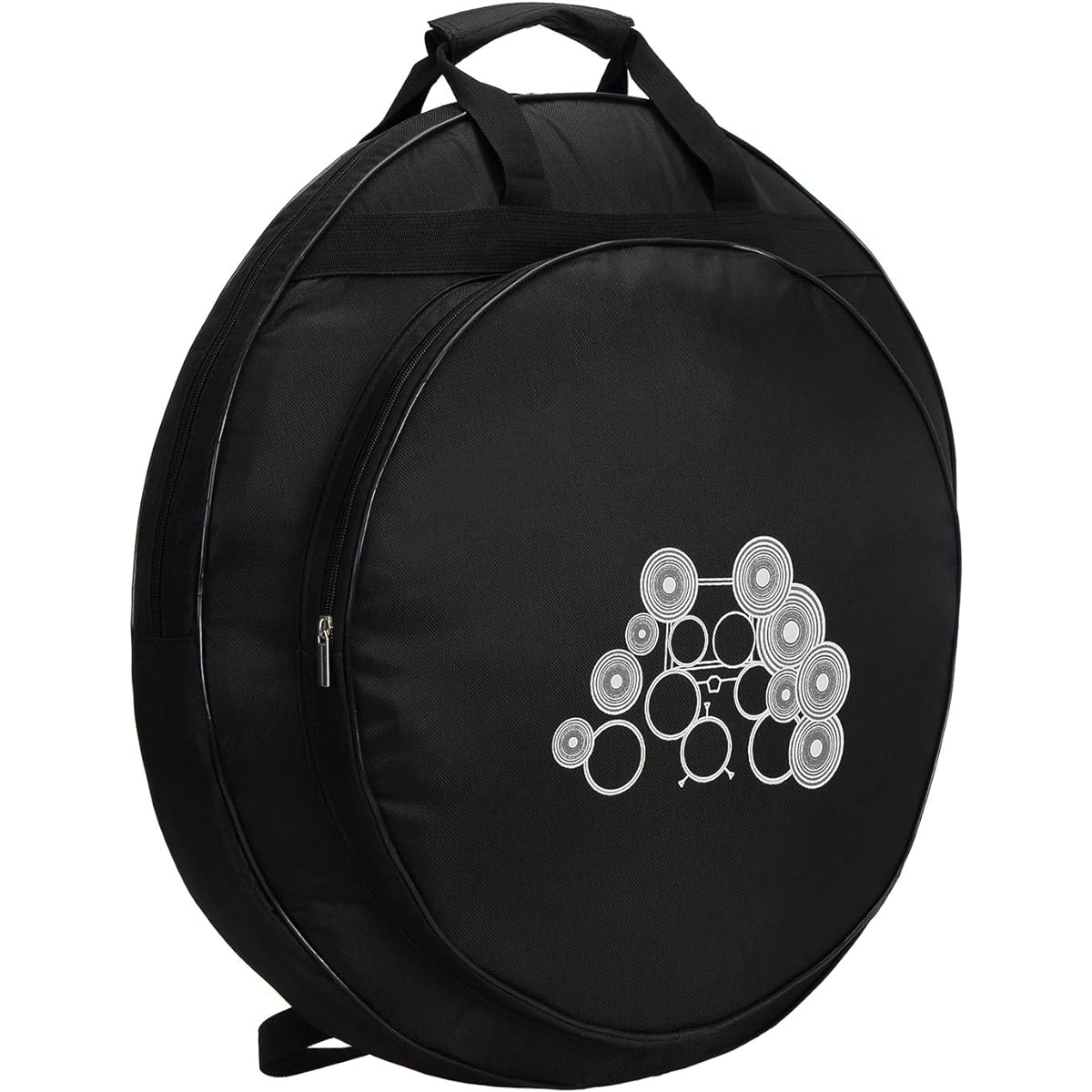 Tosnail 22" Cymbal Gig Bag with Carry Handle and Shoulder Strap, Perfect for Dust-Proof Storage