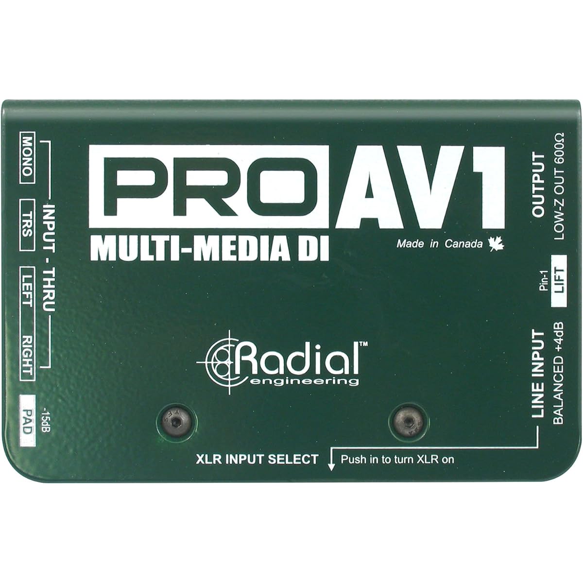 Radial Mono Multimedia DI Box PRO AV1 [Official Japanese Import]