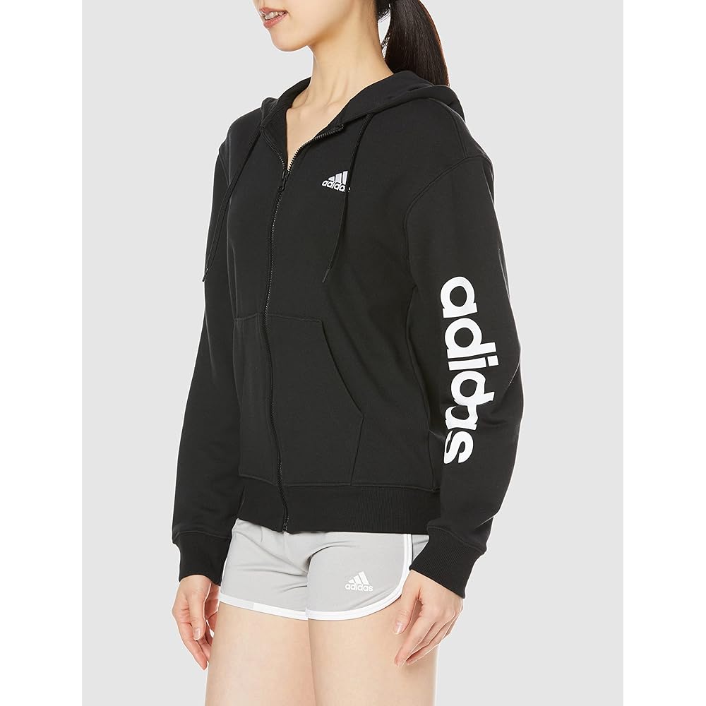 [Adidas] Sweatshirt Hoodie Essentials Linear Sweatshirt Full Zip Hoodie Women's ETS25