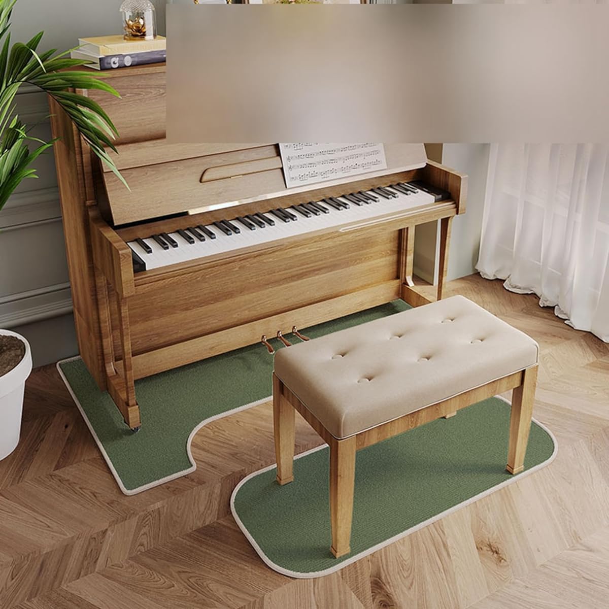 o mat, U-shaped entrance mat, rug, plain, special mat, 10mm thick, carpet, rug, piano rug set, piano rug, non-slip finish, scratch-resistant adhesion, self-adhesive adhesion, vibration absorption, quiet sound absorption, fashionable, percussion, flooring