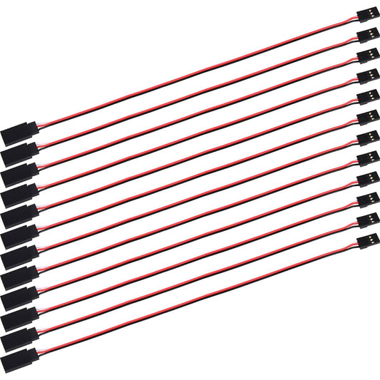 eBoot 12 Pieces 3-Pin Extension Lead Wire Cable Cord for Control Board Remote Control Parts, Female to Male, 320 mm