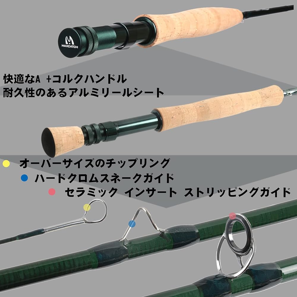 M MAXIMUMCATCH Maxcatch Extreme Fly Fishing Rod Combo Kit Fly Rod Set Beginner Introductory Set with Storage Bag (8'4" 3wt Fly Rod Set)
