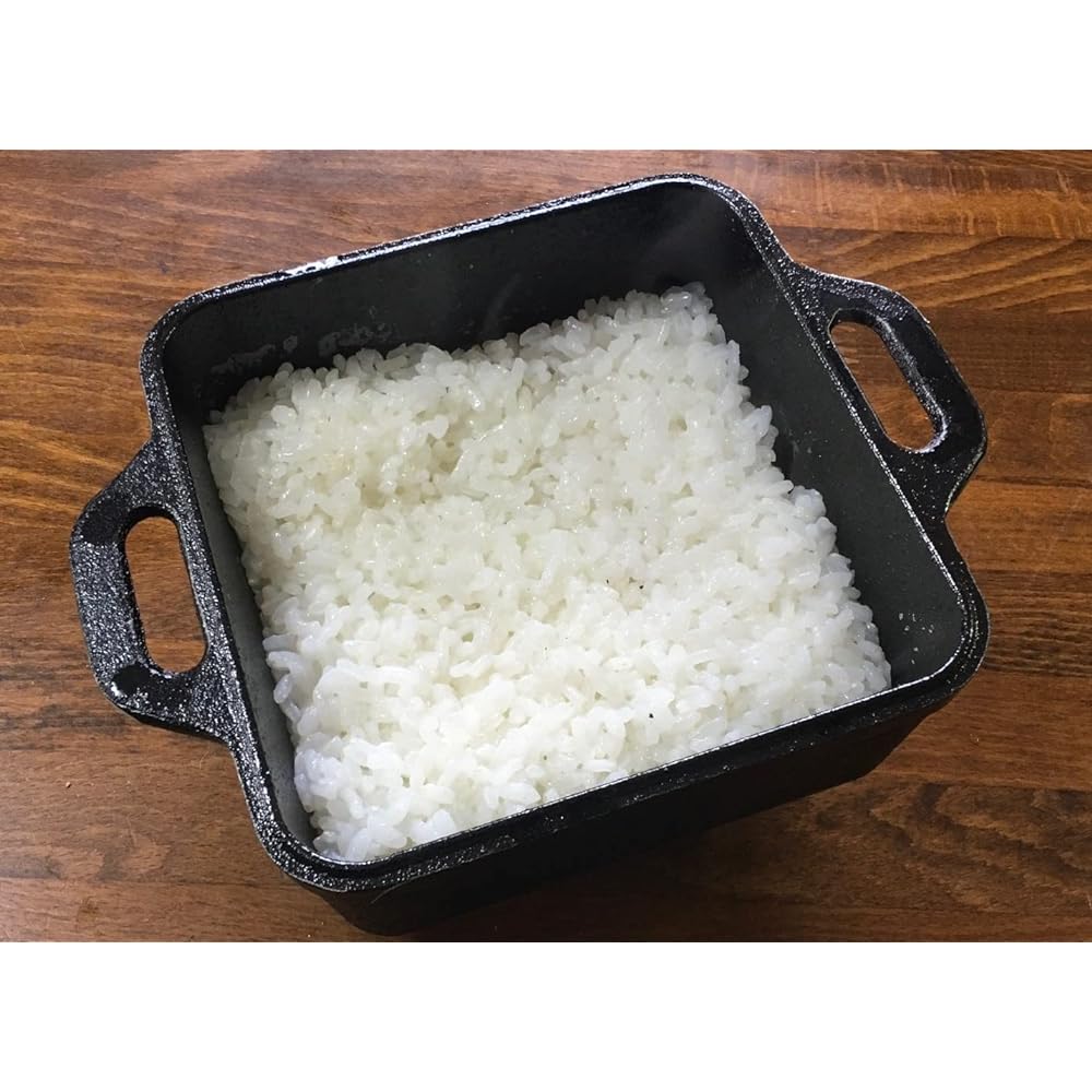 PTYGRACE CUBE mini Dutch Oven Iron Cast Bonfire Smoking Rice Cooking Square Solo Dutch Oven Made in Japan