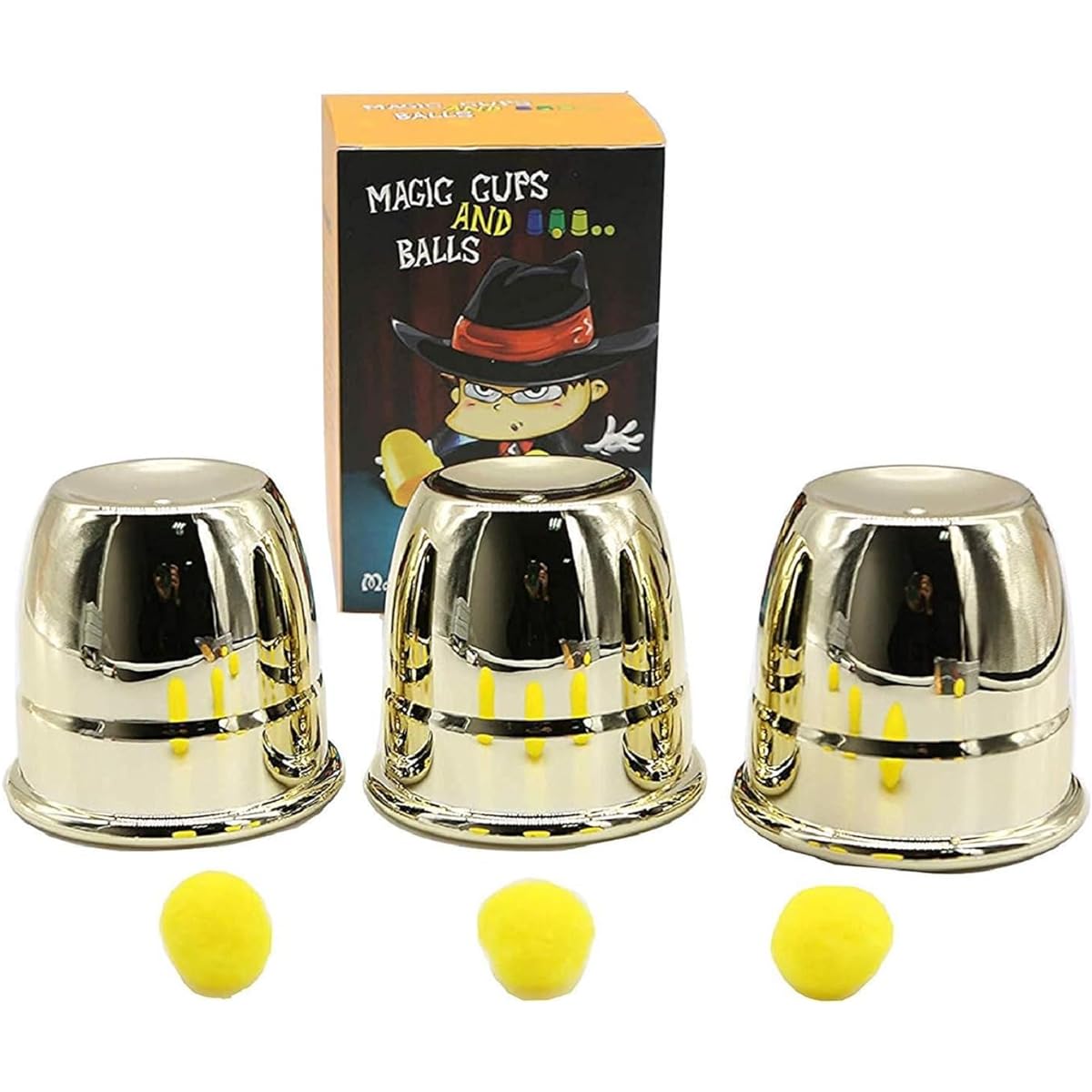AIMOFAMAG Cup and Ball Magic Trick for Beginners with Tutorial