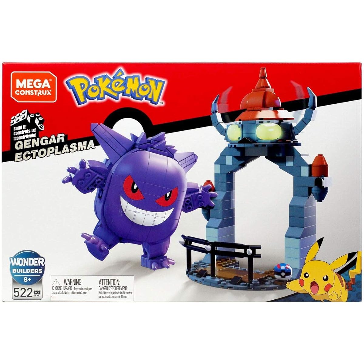 Mega Construx Pokemon Gengar Ectoplasma Set 522 Pieces