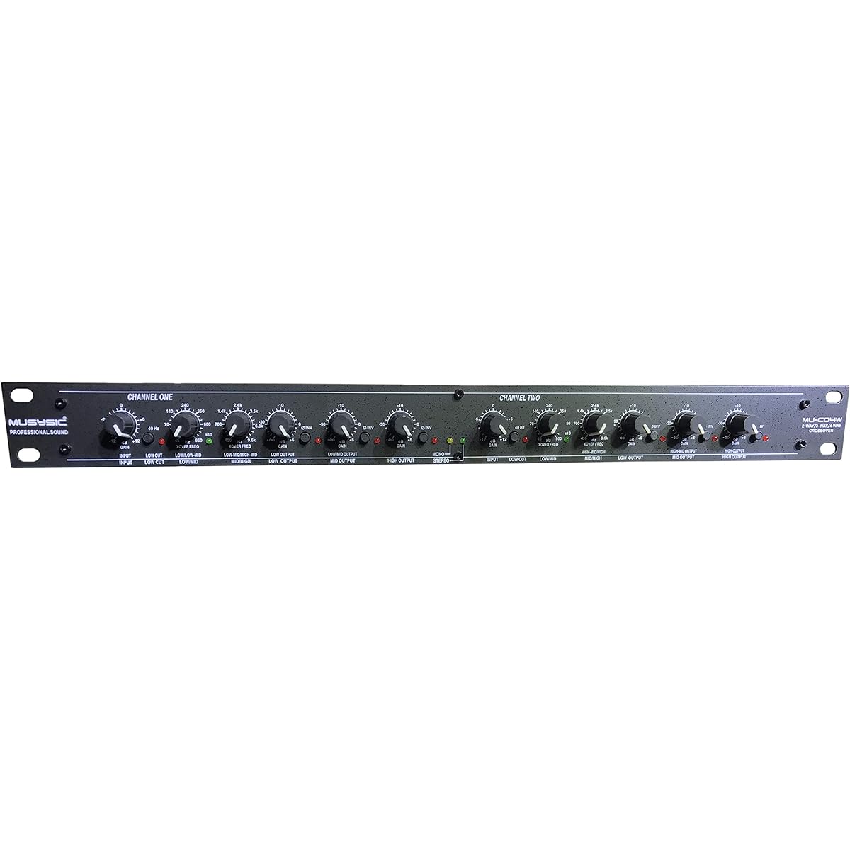 MUSYSIC MU-CO4W Professional 2/3/4-WAY Audio Stereo Sound Processing Crossover