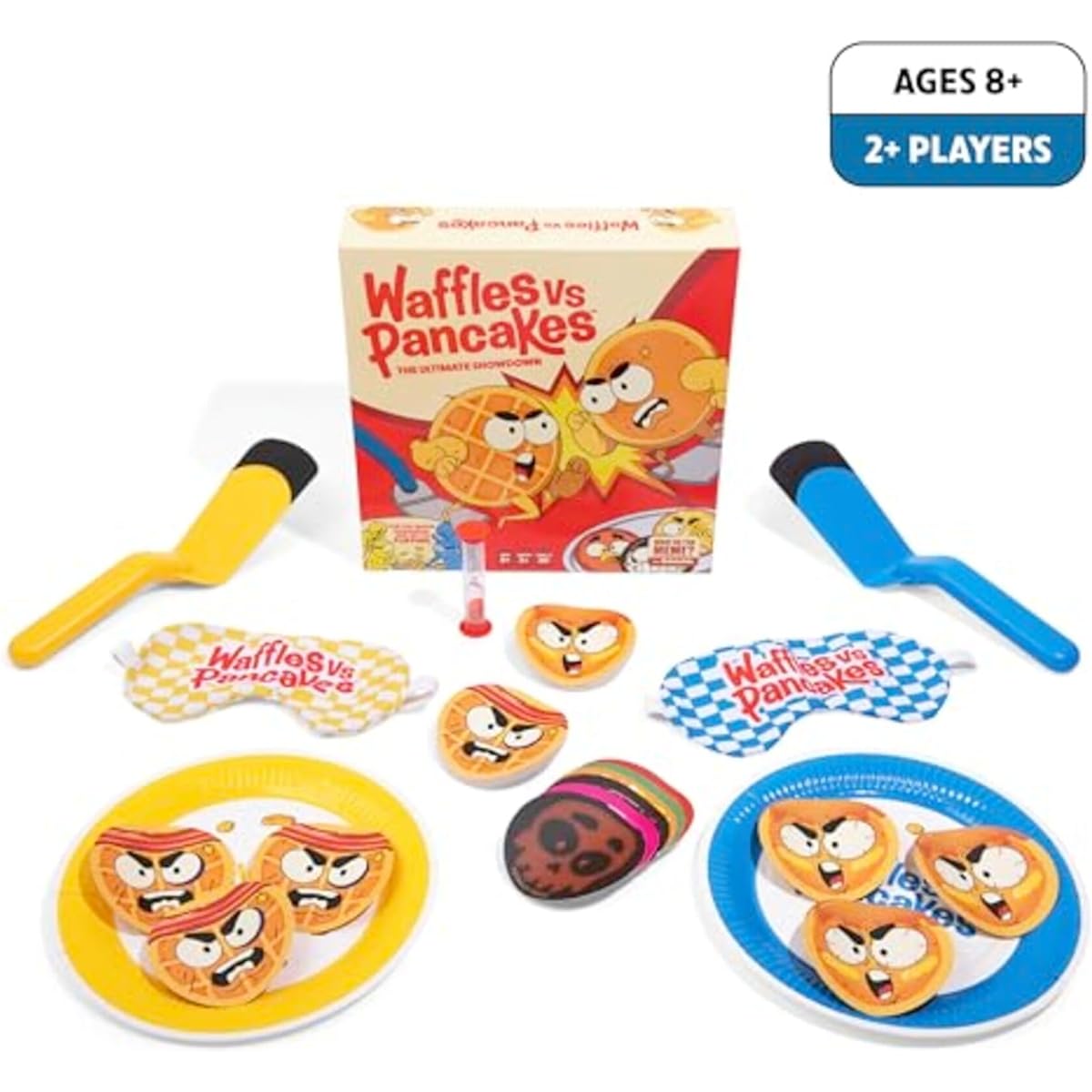 WHAT DO YOU MEME? Waffles vs Pancakes - Pancake Pile-Up Game - Family Game Night Game, WW4010