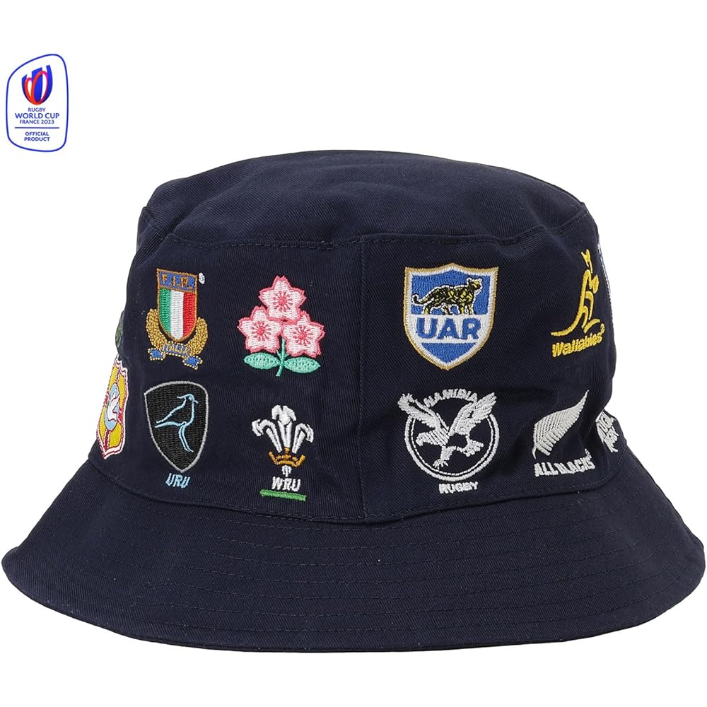 Rugby World Cup 2023 France (RUGBY WORLDCUP FRANCE 2023) 20UNIONS Bucket Hat RWC53208 (Navy/F/Men's, Lady's)