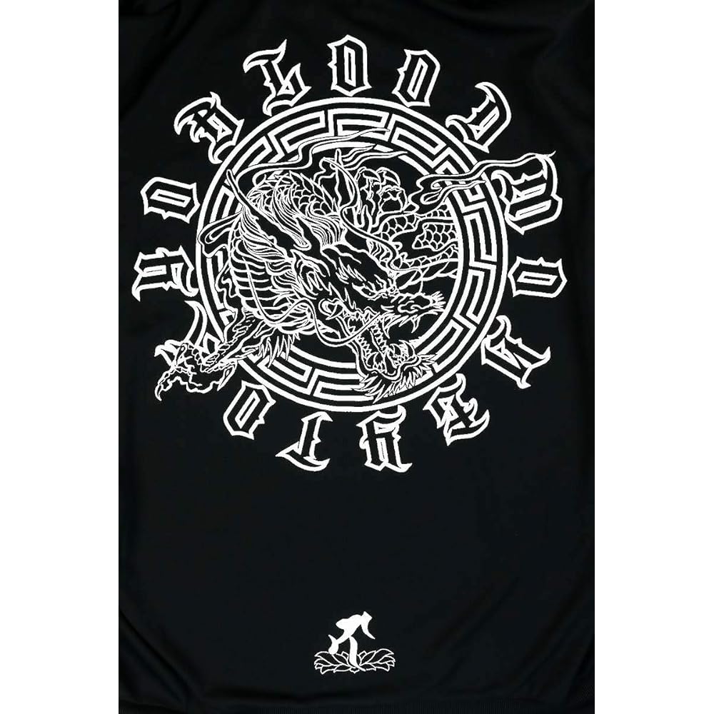 [Blood Money Tokyo] MBT-20023BL Dragon + Hannya Pattern Long Sleeve Setup Jersey Black White Yakuza Showa Heisei Yankee Oraora Style Top and Bottom Clothes Flashy Men's Fashion