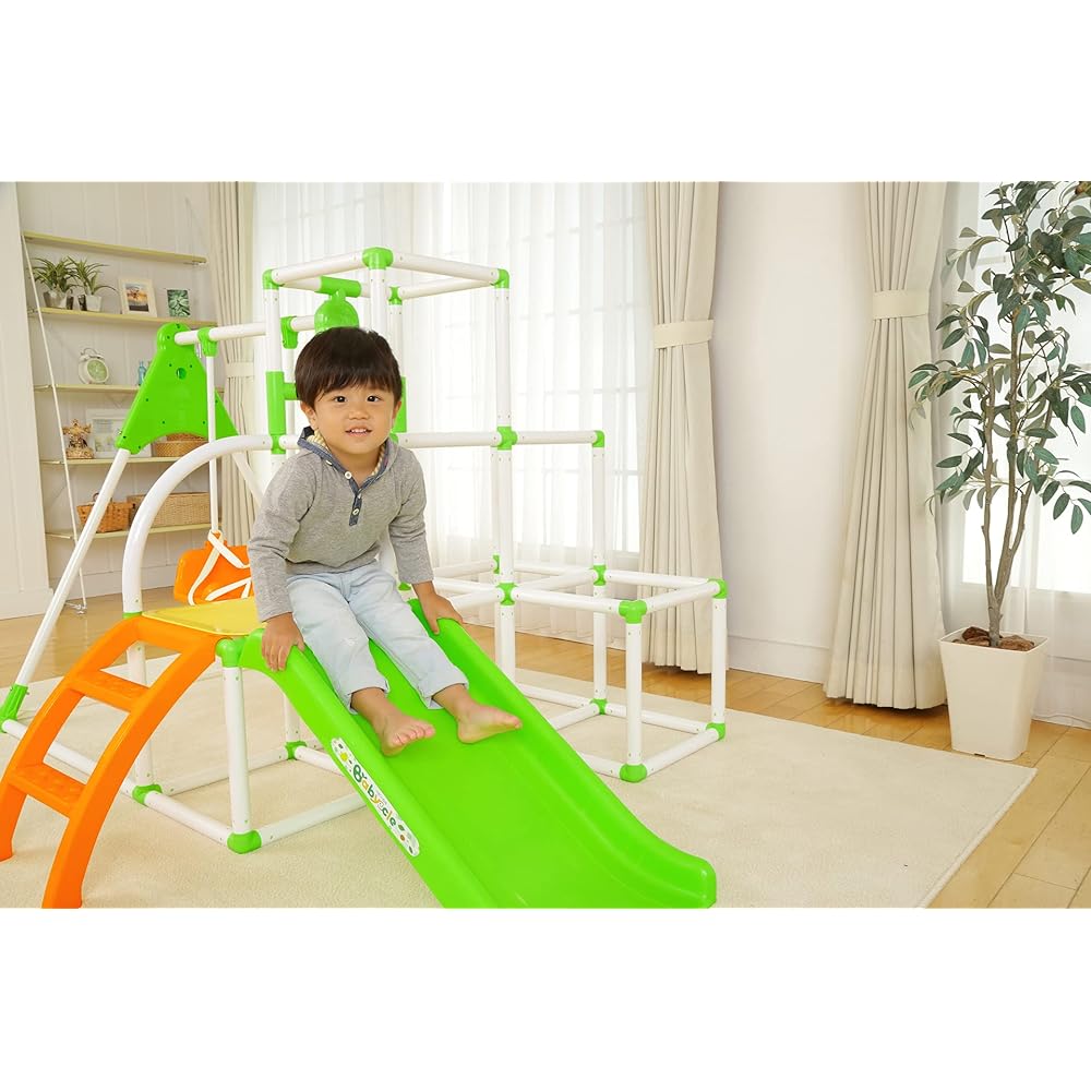 Baby car swing park DX green