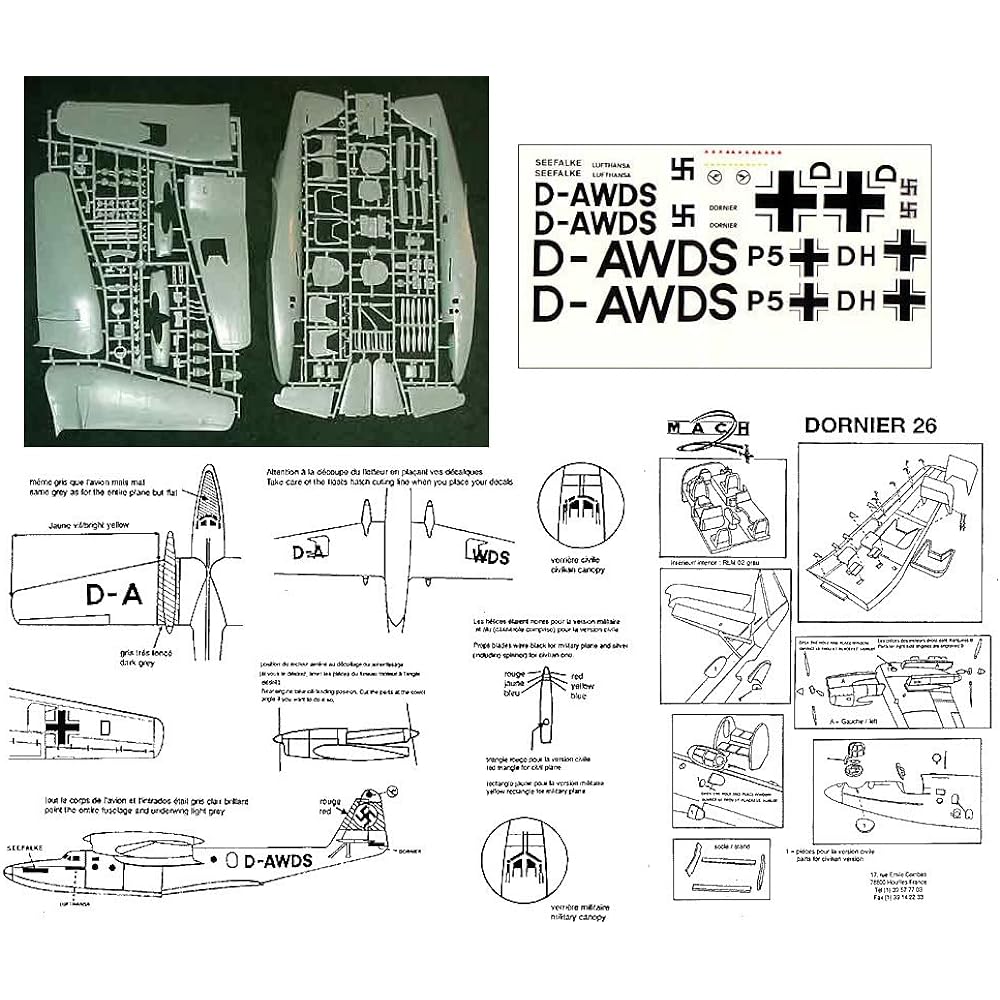 Mach 2 1/72 German Air Force Dornier Do26 Plastic Model MA2GP016