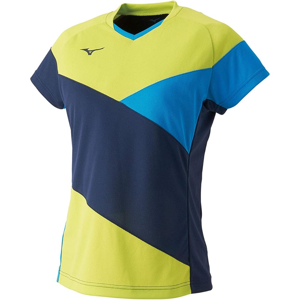[Mizuno] Table Tennis Wear, Game Shirt, Short Sleeve, Standard, Dynamotion Fit, Sweat Absorption, JTTA Officially Approved, 82JA9204 Women's