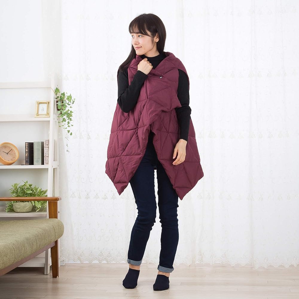 nishikawa [Nishikawa] Premium Feather Throw (Down Half Throw) Wine Approx. 140X80cm Polished White Goose Down 93% nishikawa [Nishikawa] Premium Japan KS98186003WN